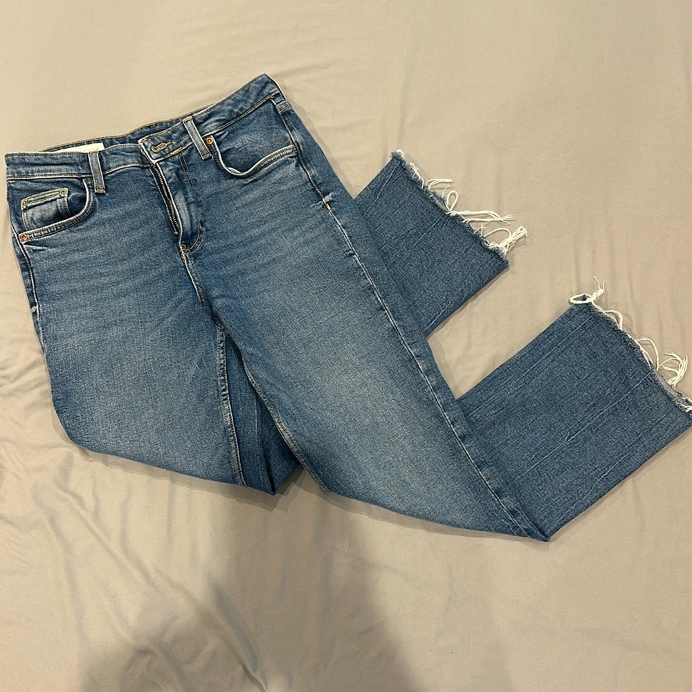 Zara Cropped Flare Jeans